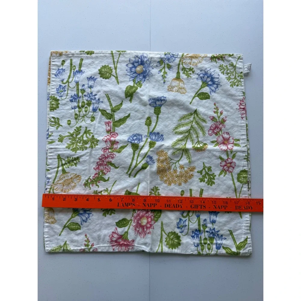 2 Reversible Floral Cloth Napkins C&F Enterprises Handcrafted Cotton Cottagecore